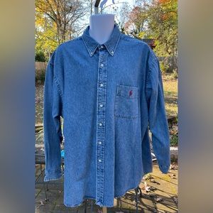 Ralph Lauren Denim Shirt, Men’s XL